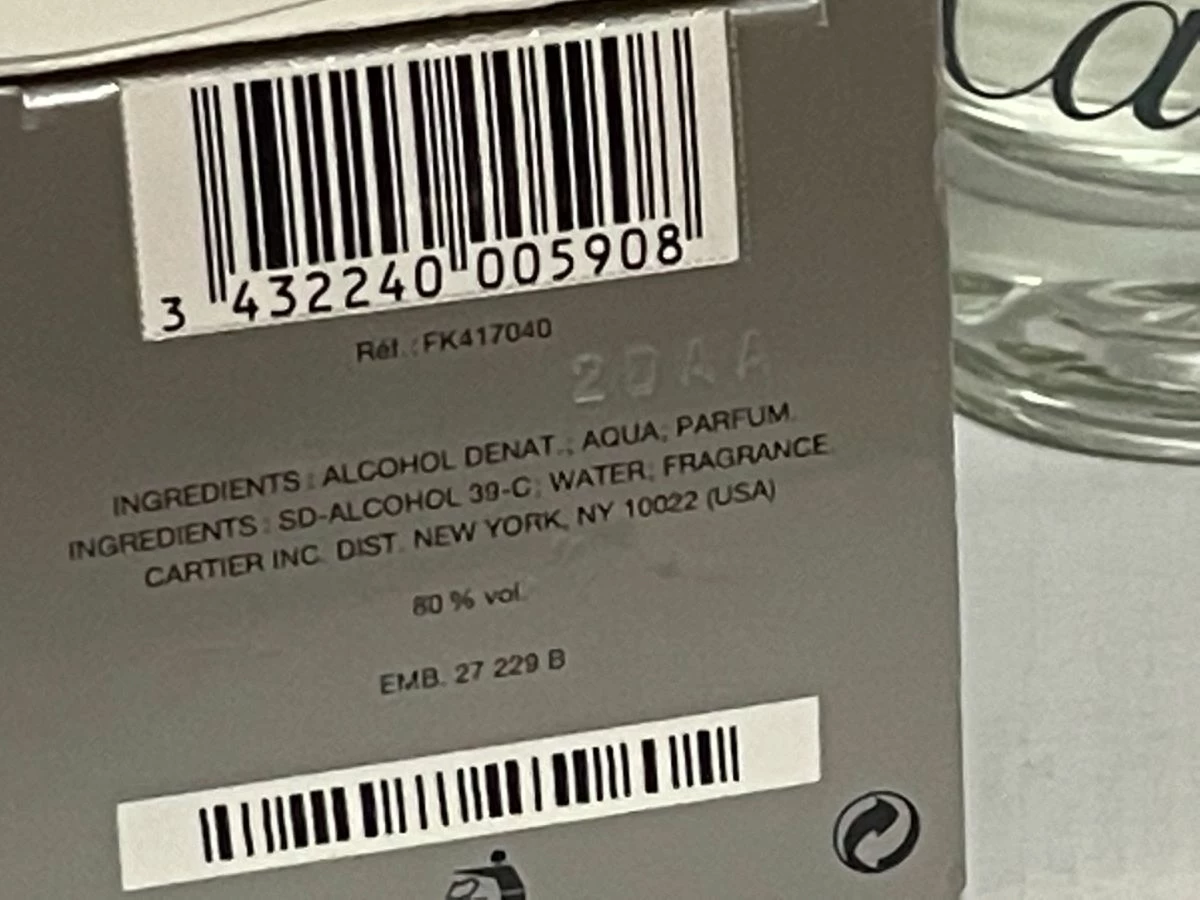 Vendora Cartier Eau De Cartier 5 Vendora Cartier Eau De Cartier - Image 3