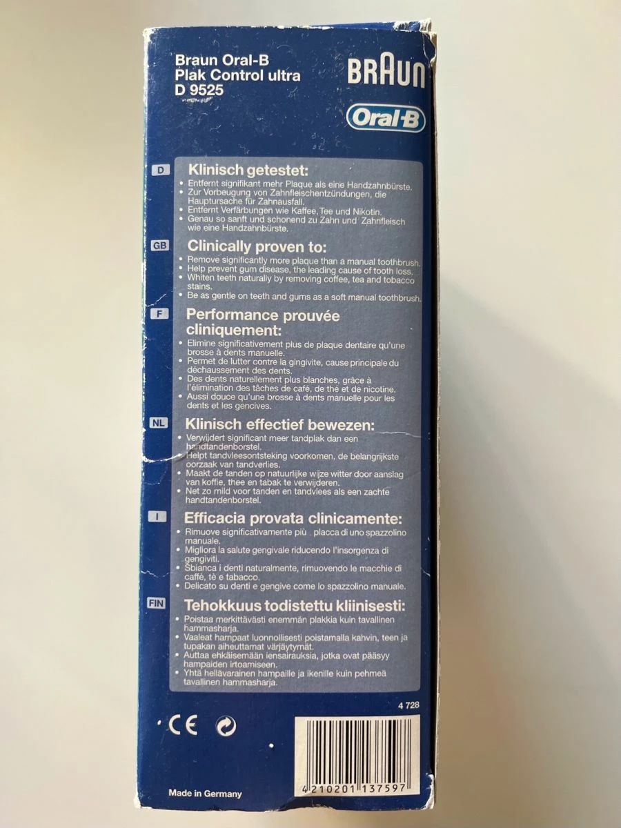 Vendora Braun Oral-B Plak Control D9525 Επαναφορτιζόμενη οδοντόβουρτσα 9 Vendora Braun Oral-B Plak Control D9525 Επαναφορτιζόμενη οδοντόβουρτσα - Image 7