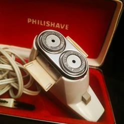 Vendora 60's - Vintage Philisave Man 2 Heads 1604 Art Deco - στο Οriginal κουτί της, πλήρως λειτουργική και καθαρή - Ηλεκτρική ξυριστική μηχανή για άντρες. -vendora shop 5f00259c4991aa55da37169ef21983f1d81aac03 xl