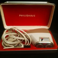 Vendora 60's - Vintage Philisave Man 2 Heads 1604 Art Deco - στο Οriginal κουτί της, πλήρως λειτουργική και καθαρή - Ηλεκτρική ξυριστική μηχανή για άντρες. -vendora shop 799a71cc057b3649758e745e21568ab0bd7c5ee4 xl