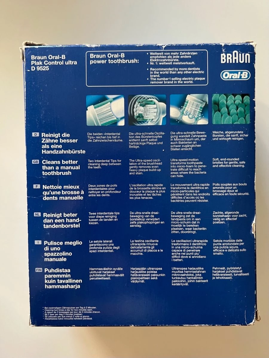 Vendora Braun Oral-B Plak Control D9525 Επαναφορτιζόμενη οδοντόβουρτσα 4 Vendora Braun Oral-B Plak Control D9525 Επαναφορτιζόμενη οδοντόβουρτσα - Image 2